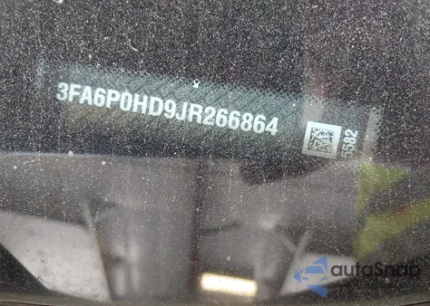 2018 Ford Fusion Se z USA, uszkodzony, nr VIN 3FA6P0HD9JR266864